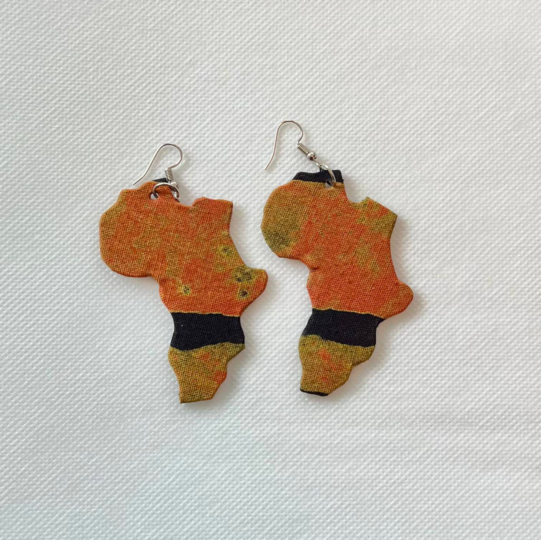 African Fabric Earrings