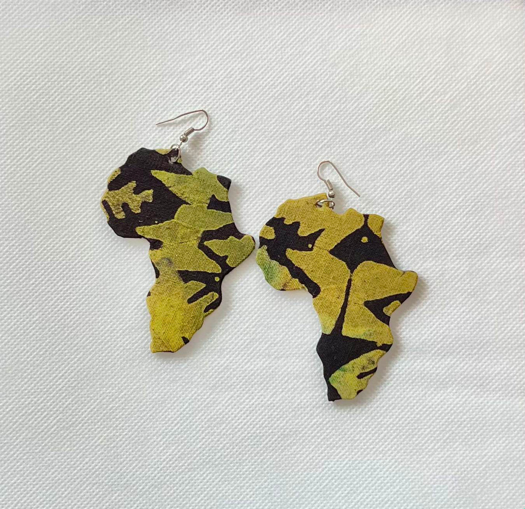 African Fabric Earrings