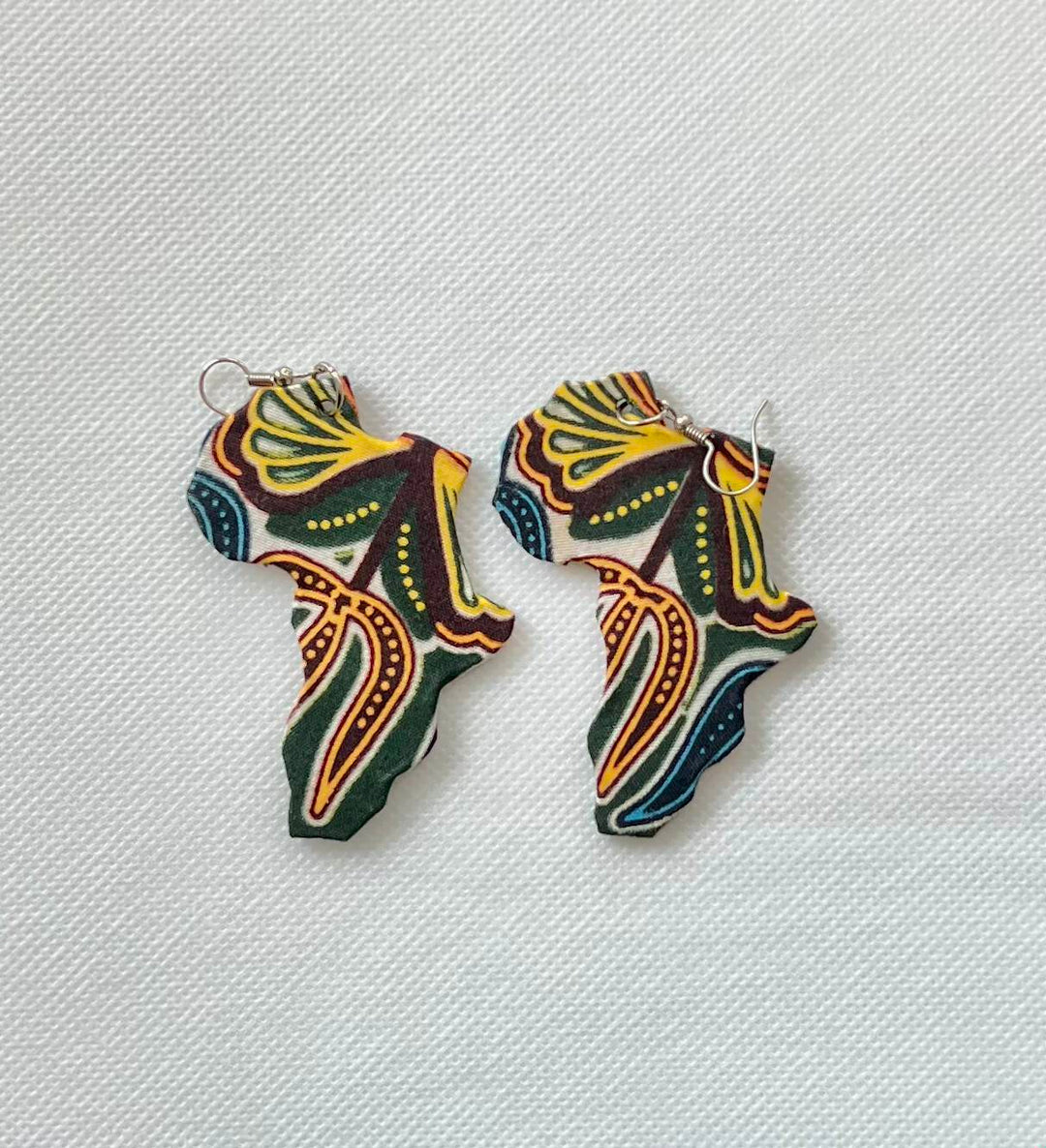 African Fabric Earrings