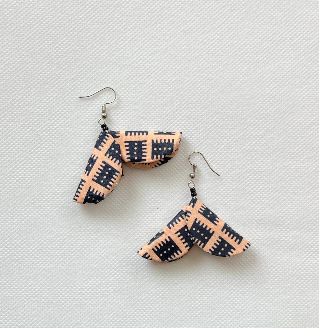 African Fabric Earrings