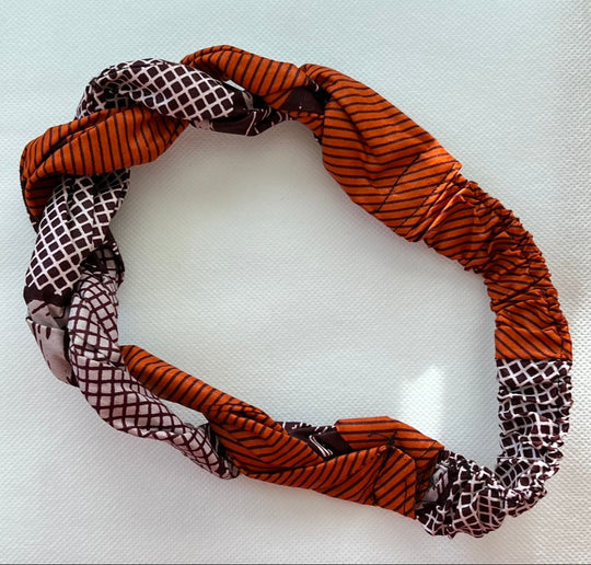 African Braided Hairbands -  Set (2 items)