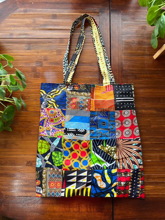 African Fabric Shopping Bag