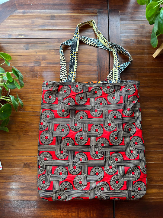 African Fabric Shopping Bag