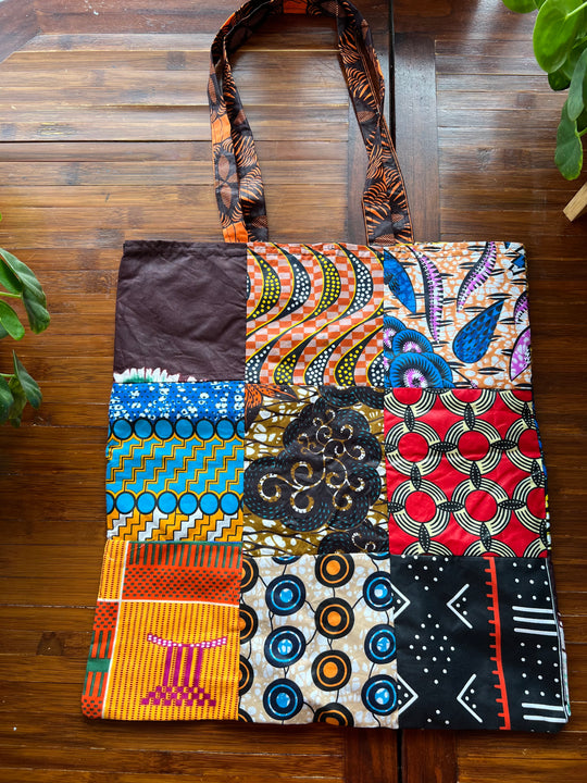 African Fabric Shopping Bag