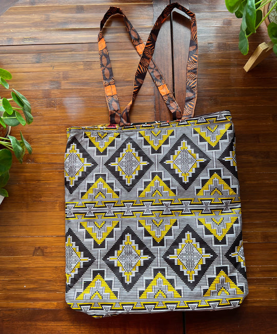 African Fabric Shopping Bag