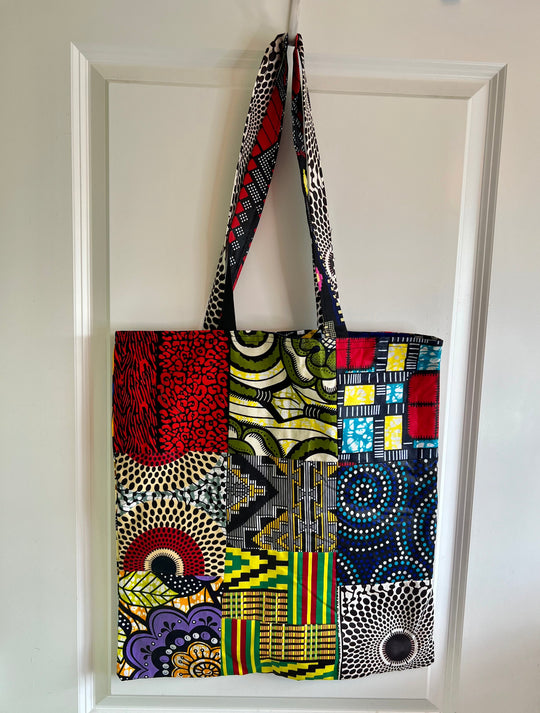 African Fabric Shopping Bag