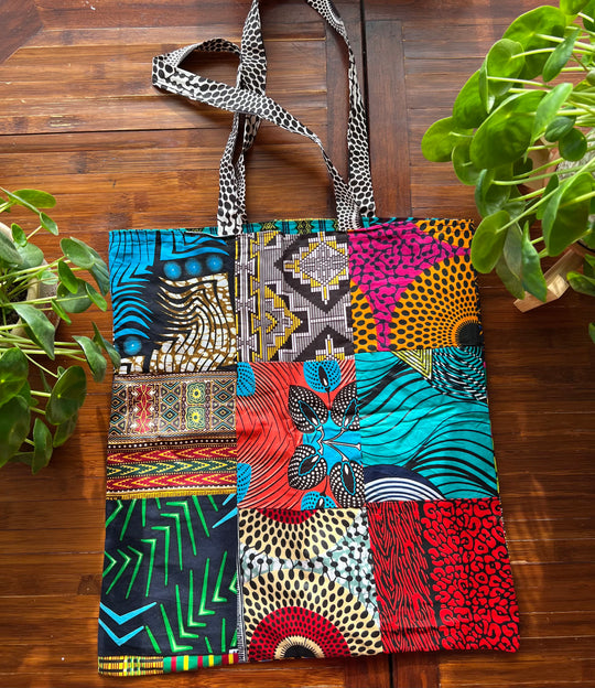 African Fabric Shopping Bag