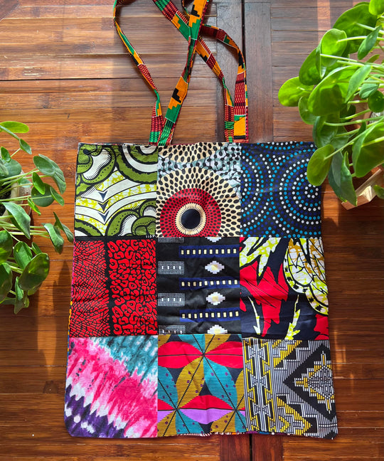 African Fabric Shopping Bag