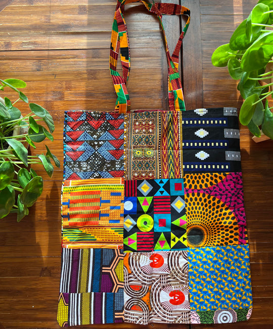 African Fabric Shopping Bag