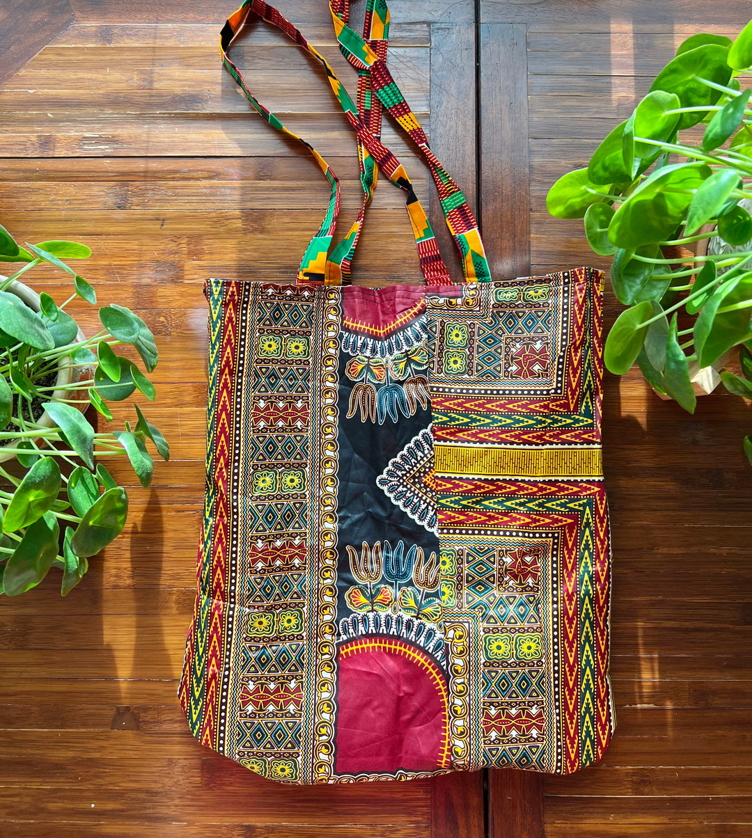 African Fabric Shopping Bag