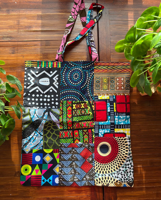 African Fabric Shopping Bag