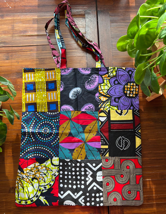 African Fabric Shopping Bag