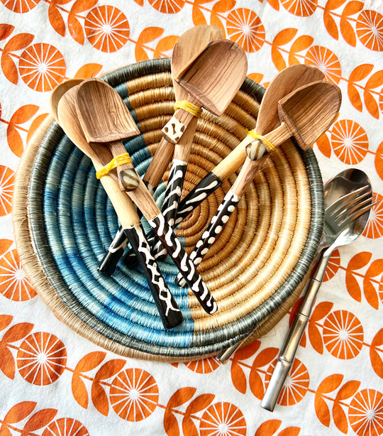 Rwanda Small Wooden Kitchen Utensil Set