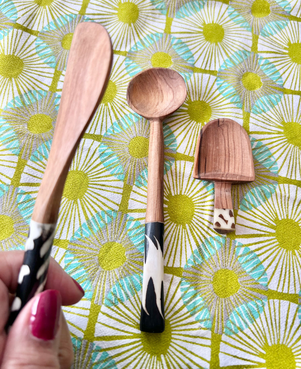 Rwanda Small Wooden Kitchen Utensil Set