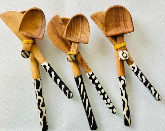 Rwanda Small Wooden Kitchen Utensil Set