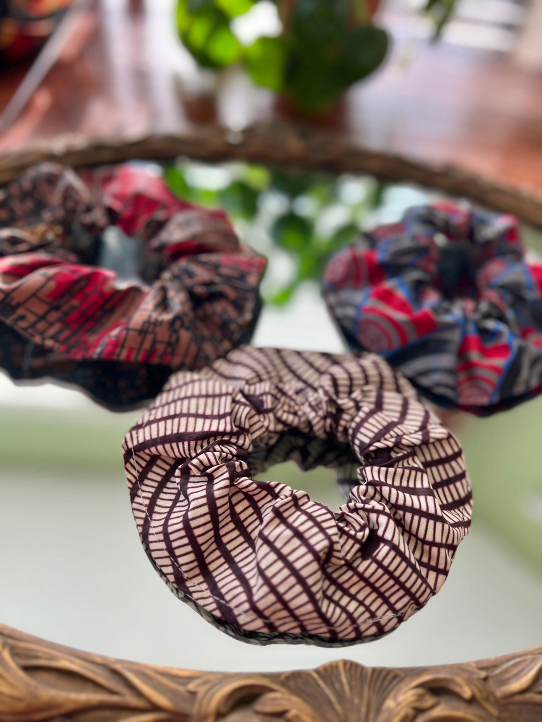 African Fabric Scrunchies - Set of 2