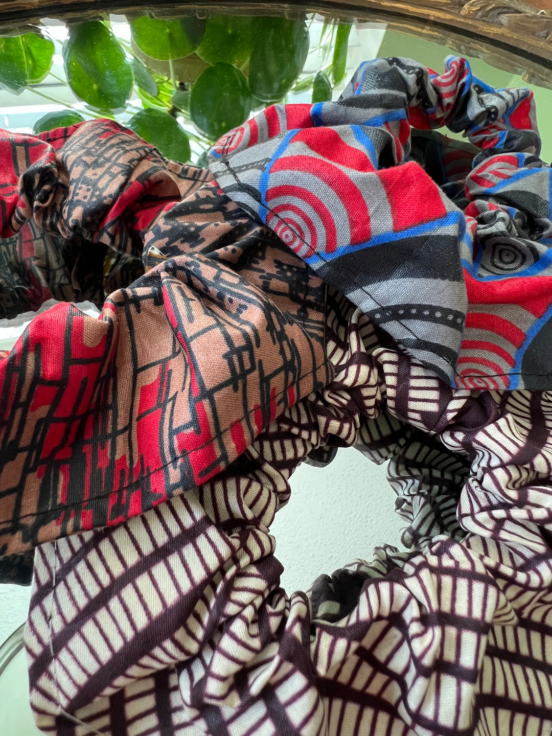 African Fabric Scrunchies - Set of 2